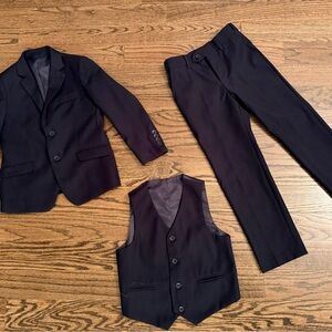 Boys Navy 3 Piece Suit * Worn Once